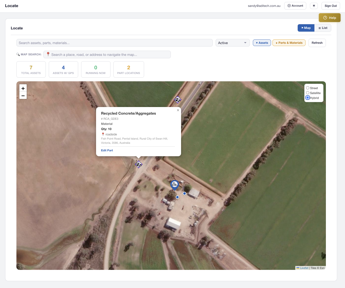 AXITRAQ Hybrid Satellite Map View